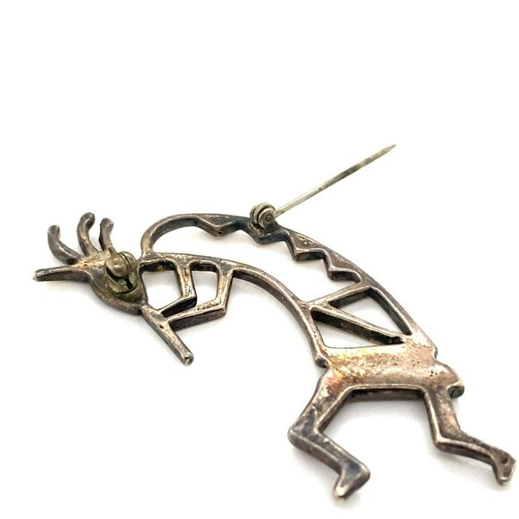 VTG Estate Sterling Silver Kokopelli Brooch Pin! 125 - Picture 7 of 8